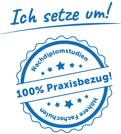 Lehrgänge der berufsbegleitenden Weiterbildung mit dem höchsten Praxisbezug: "Ich setze um!"